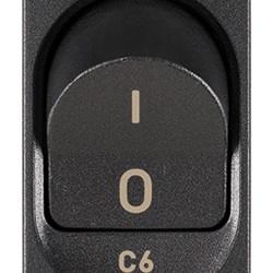 Interruttore MT 1P+N C6 120-230V grigio