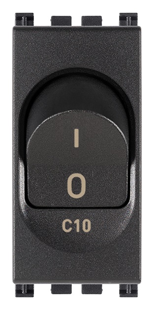 Interruttore MT 1P+N C10 120-230V grigio