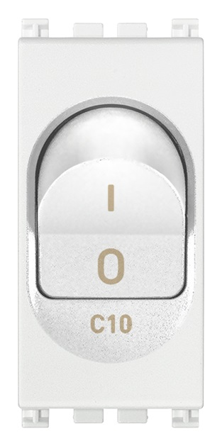 Interruttore MT 1P+N C10 120-230V bianco