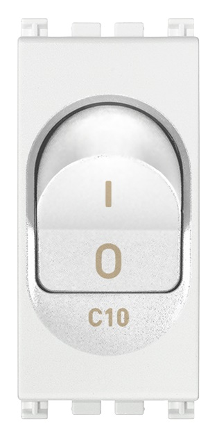 Interruttore MT 1P+N C10 120-230V bianco
