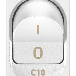 Interruttore MT 1P+N C10 120-230V bianco
