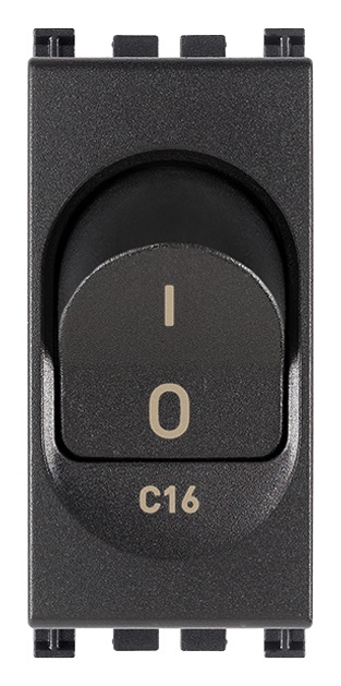 Interruttore MT 1P+N C16 120-230V grigio