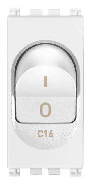 Interruttore MT 1P+N C16 120-230V bianco