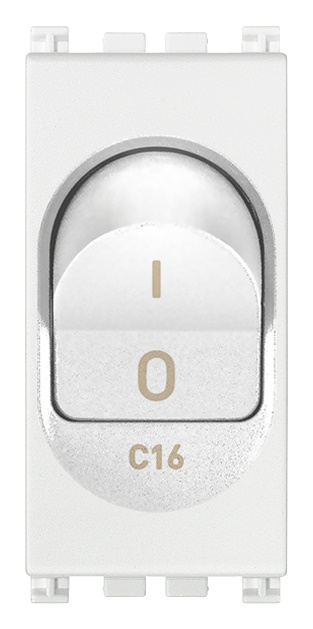 Interruttore MT 1P+N C16 120-230V bianco