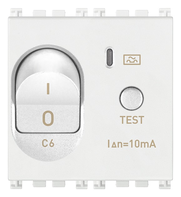 Interruttore MTDiff. 1P+N C6 10mA bianco