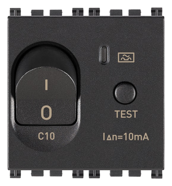 Interruttore MTDiff.1P+N C10 10mA grigio
