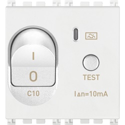 Interruttore MTDiff.1P+N C10 10mA bianco