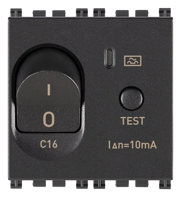 Interruttore MTDiff.1P+N C16 10mA grigio