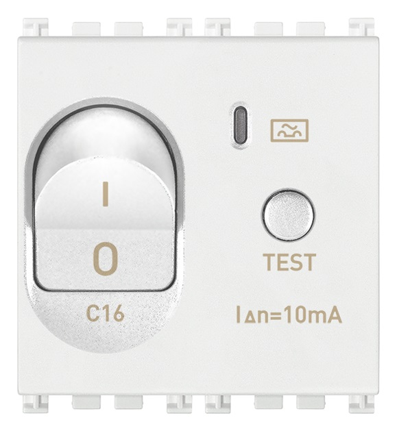 Interruttore MTDiff.1P+N C16 10mA bianco
