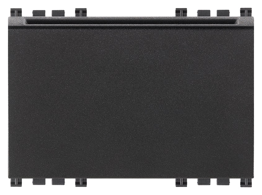 Interruttore elettronico a badge verticale 3 moduli 16A 250V grigio per controllo accessi
