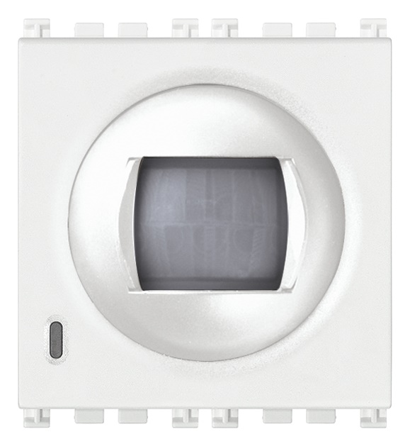 Rivelatore infrarossi passivo orientabile bianco 2 moduli per domotica