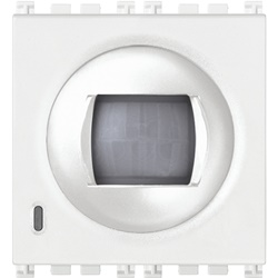 Rivelatore infrarossi passivo orientabile bianco 2 moduli per domotica