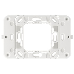 Supporto radio placca 2 moduli centrali bianco per comando wireless EnOcean Bluetooth ZigBee