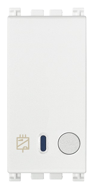 Interfaccia 2 comandi tradizionali 1 modulo colore bianco per impianti elettrici