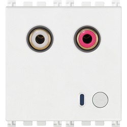 Ingresso audio RCA 2M bianco