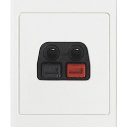 Connettore diffusore sonoro bianco