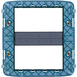 Supporto 8 moduli con viti per scatola da incasso e base da tavolo