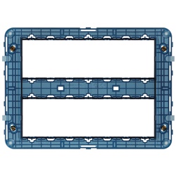 Supporto 14 moduli con viti per scatole da incasso e parete VI19620
