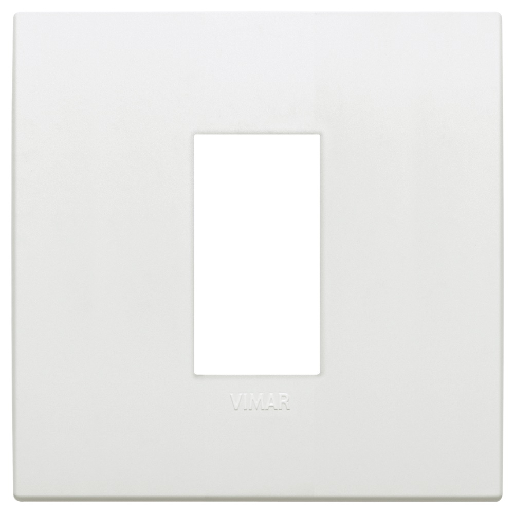 Placca Classic 1 modulo tecnopolimero bianco per installazioni elettriche