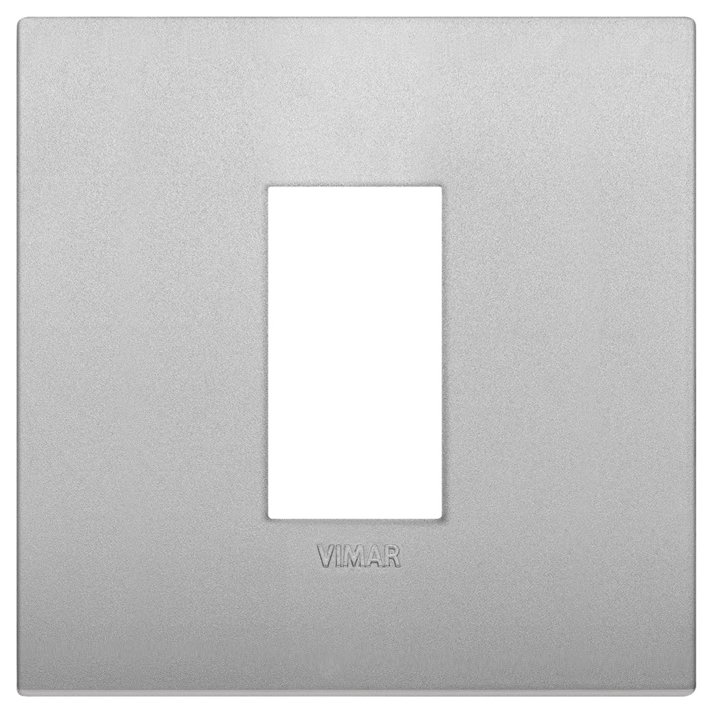 Placca Classic 1M silver matt