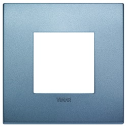 Placca Classic 2M blu matt