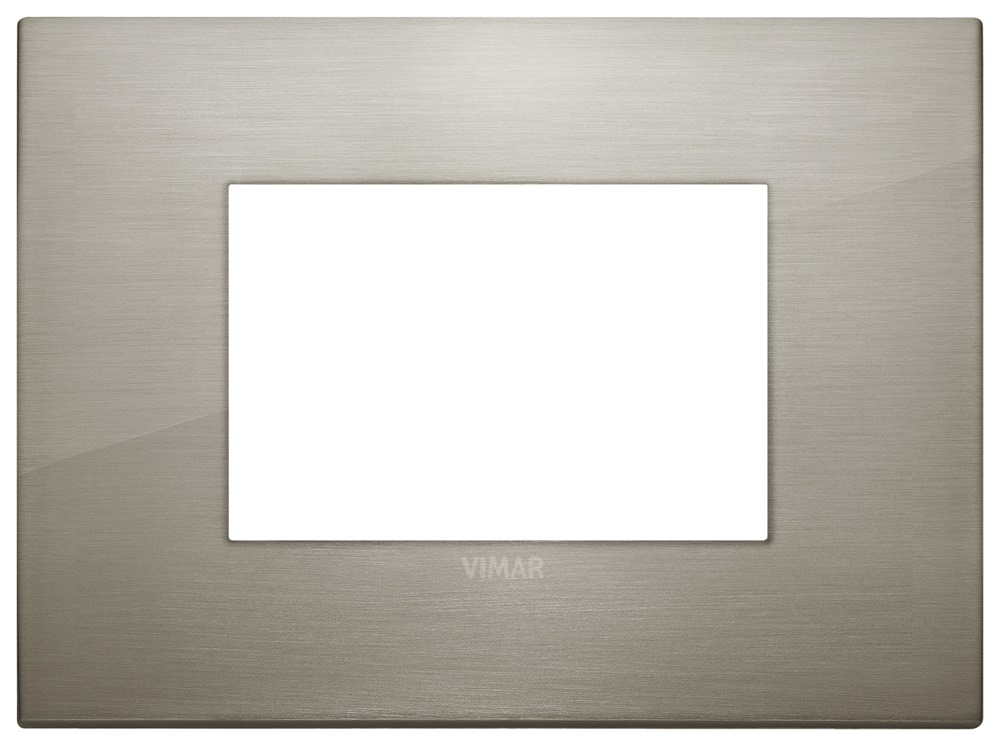 Placca Classic 3M acciaio spazzolato Arkè 