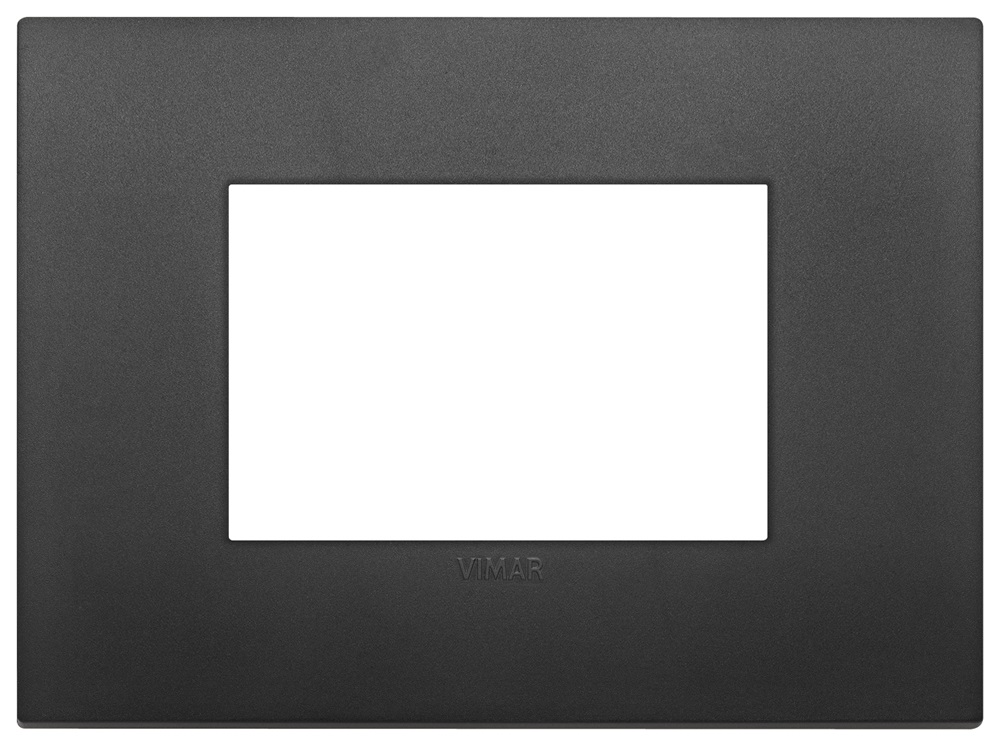 Placca Classic 3 moduli nero Arkè 