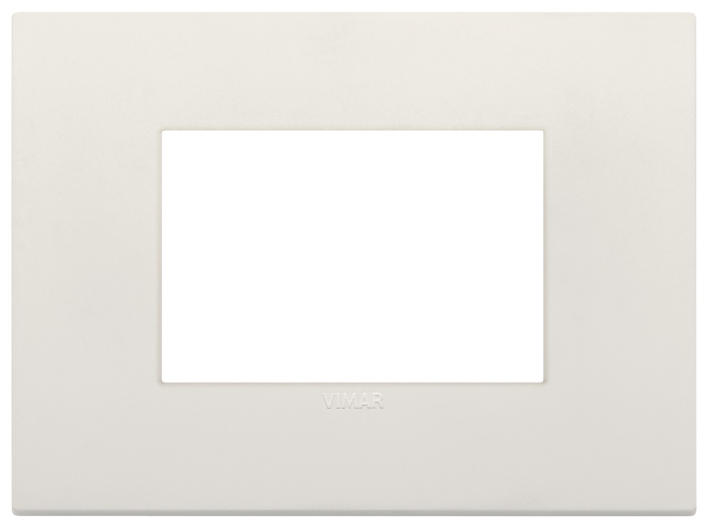 Placca Classic 3 moduli tecnopolimero avorio per impianti elettrici