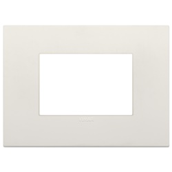 Placca Classic 3 moduli tecnopolimero avorio per impianti elettrici