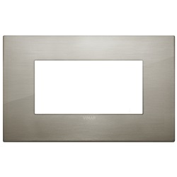 Placca Classic 4M acciaio spazzolato