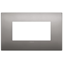 Placca Classic 4M nichel nero