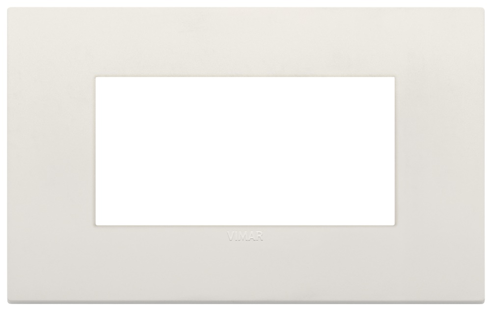 Placca Classic 4 moduli tecnopolimero colore avorio per installazioni elettriche