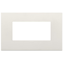 Placca Classic 4 moduli tecnopolimero colore avorio per installazioni elettriche
