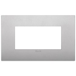 Placca Classic 4M silver matt