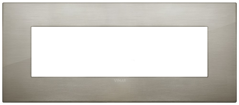 Placca Classic 7M acciaio spazzolato