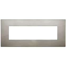 Placca Classic 7M acciaio spazzolato