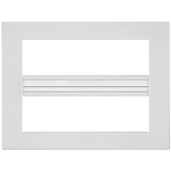 Placca Classic 14 moduli tecnopolimero bianco per installazioni elettriche