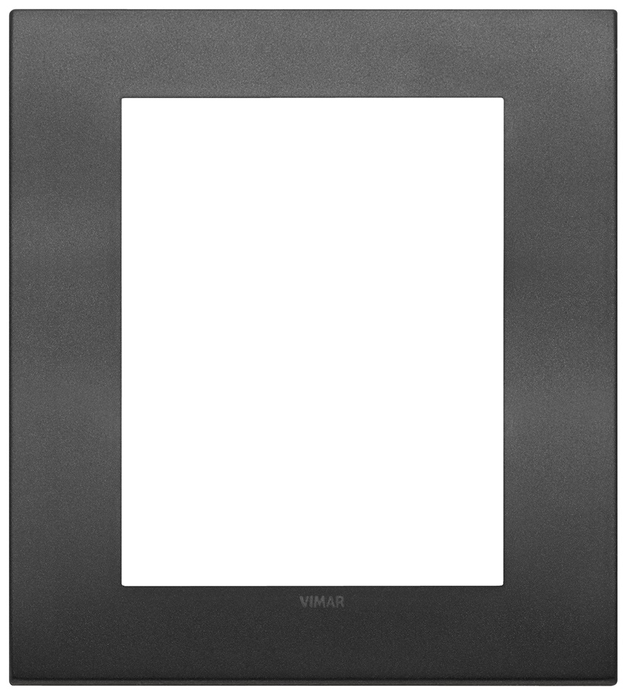 Placca Classic metallo grafite matt 8 moduli per installazioni elettriche