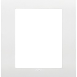Placca Classic 8 moduli tecnopolimero bianco per installazioni elettriche