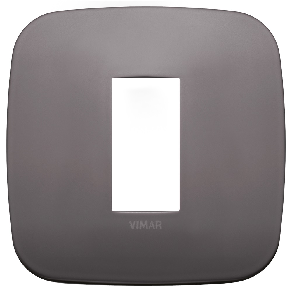 Placca Round 1M nichel dark