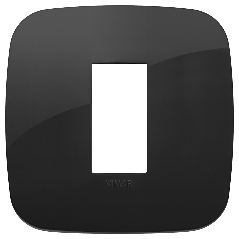 Placca Round 1M nero