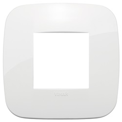 Placca Round 2M bianco