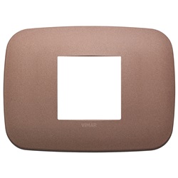 Placca Round 2M centrali bronzo matt