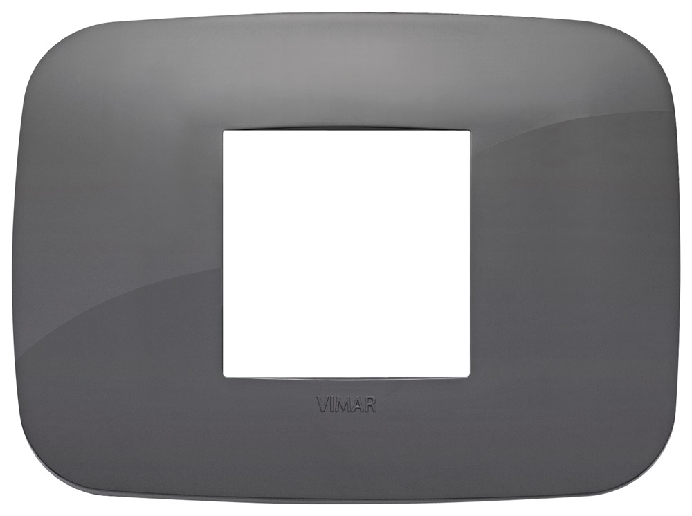 Placca Round 2M centrali grigio