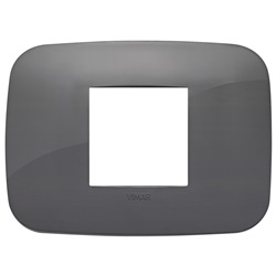 Placca Round 2M centrali grigio