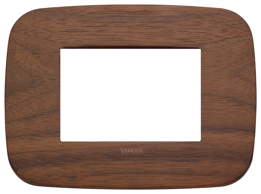 Placca Round 3M noce