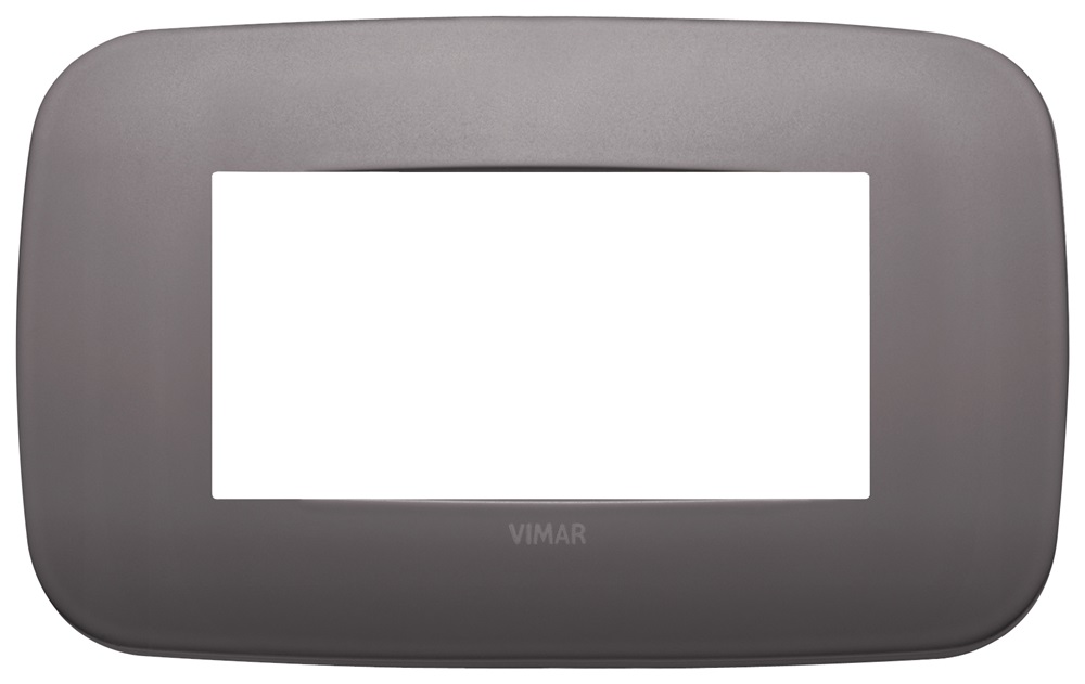 Placca Round 4M nichel dark