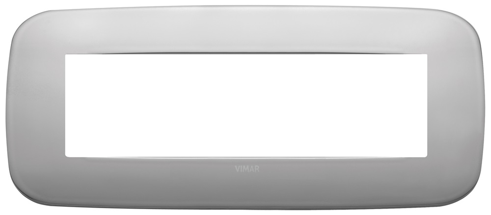 Placca Round 7M nichel matt