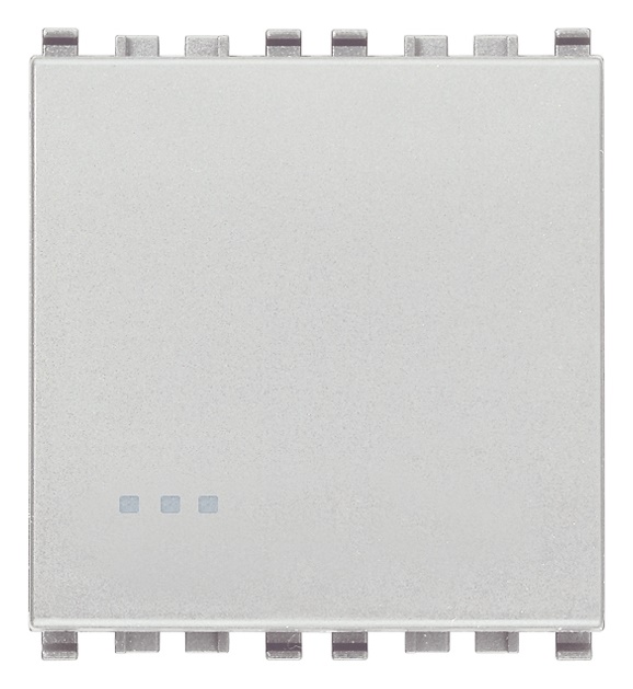 Interruttore 1P 16AX 2 moduli illuminabile tasto sostituibile Next uso civile residenziale