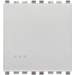 Interruttore 1P 16AX 2 moduli illuminabile tasto sostituibile Next uso civile residenziale